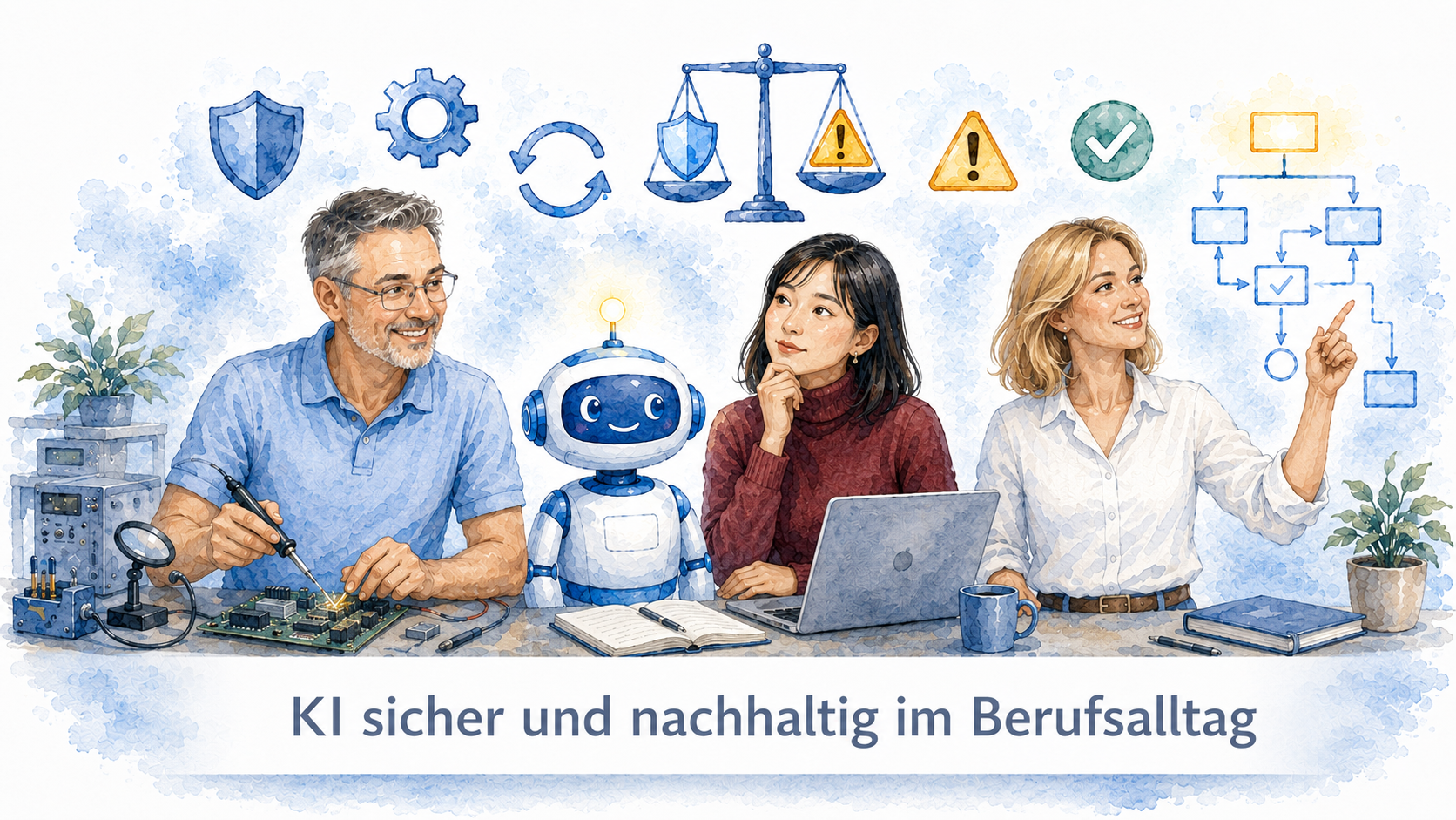 KI sicher und nachhaltig im Berufsalltag